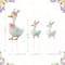 Glitzhome® Set of 3 Easter Metal Duck Family Yard Stake